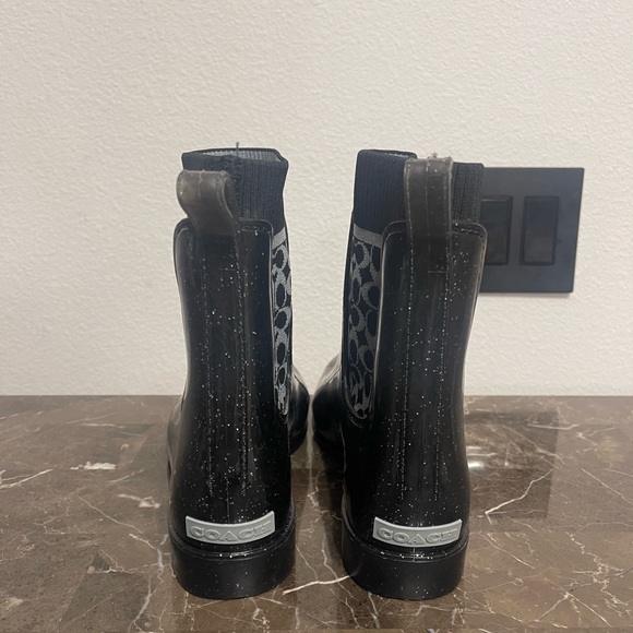 New! Unworn! Coach Rain Bootie (Authentic) Size 10B - Picture 8 of 11